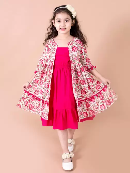 Floral A-Line Cotton Dress - image 5