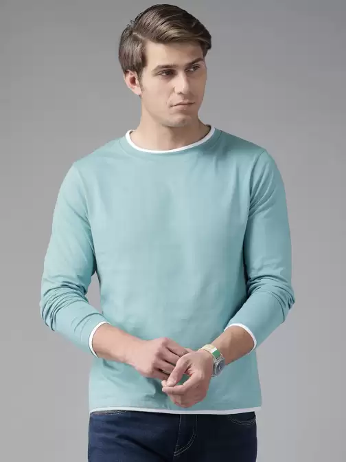 Men Solid T-shirt - image 5