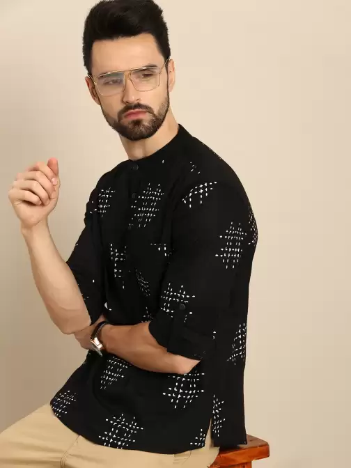 Men Geometric Printed Kurta - image 5