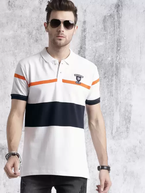Striped Polo Pure Cotton T-shirt - image 5