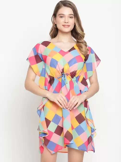 Printed Swimwear Dress - image 5