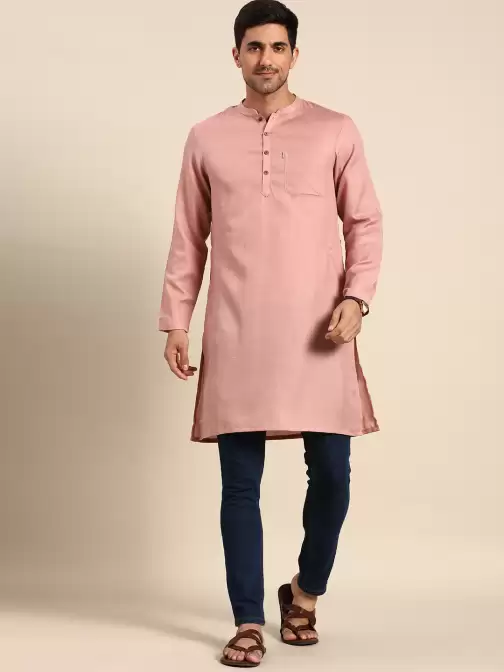 Men Solid Straight Kurta - image 5