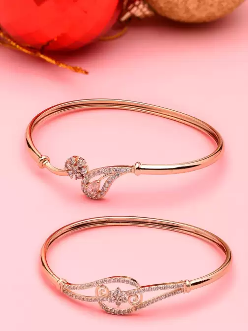 Women Set of 2 Kada Bracelets - image 5