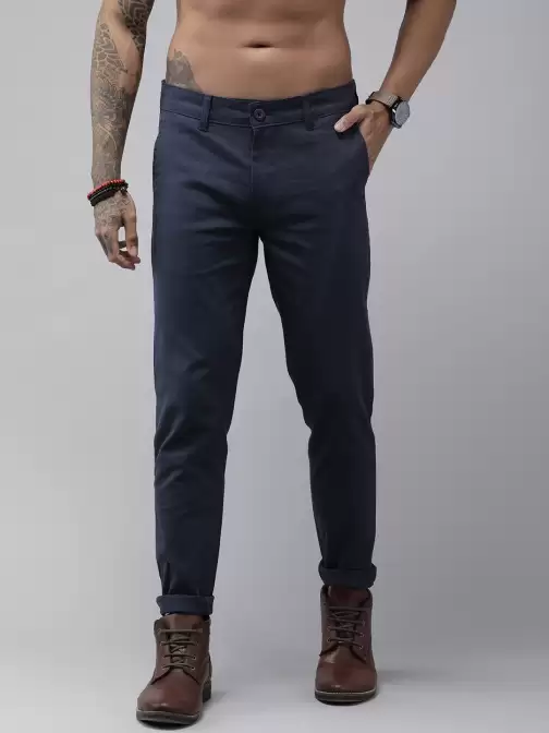 Men Straight Fit Trousers - image 5
