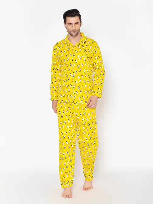 Men Printed Night Suit - image 5