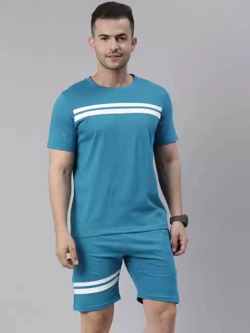 Men Striped Night Suit - image 5