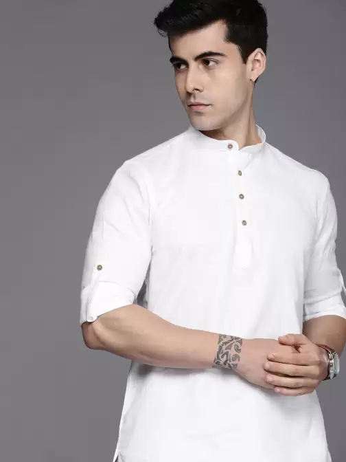 Men Solid Kurta - image 5