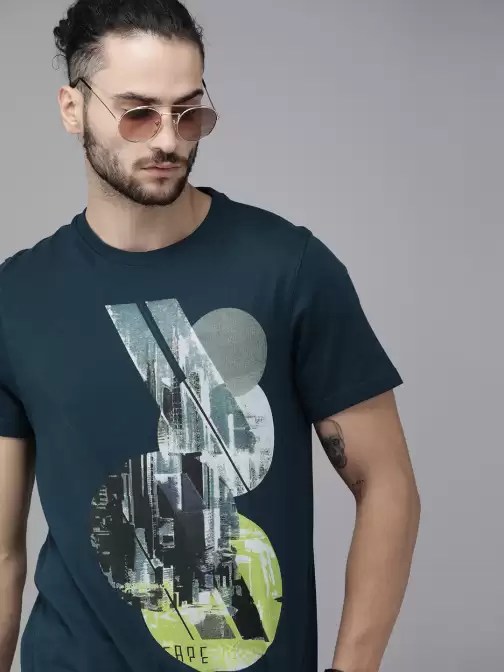 Graphic Printed Cotton Pure Cotton T-shirt - image 5