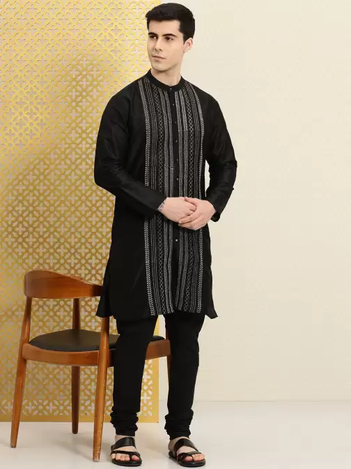 Men Embroidered Jashn Kurta - image 5
