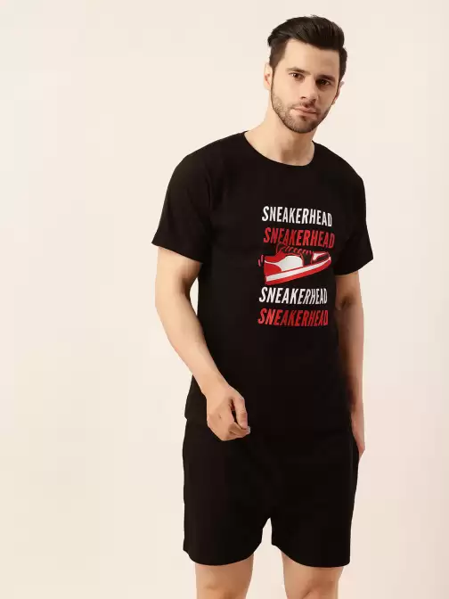 Men Printed Pure Cotton Night suit - image 5
