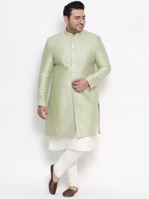 Men Solid Sherwani - image 5