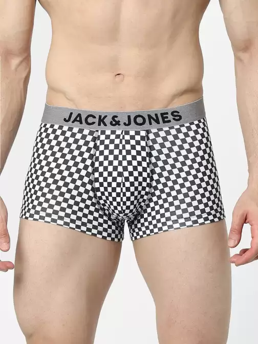 Men Checked Cotton Trunks - image 5