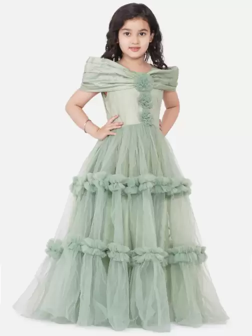Embellished Net Maxi Dress - image 5