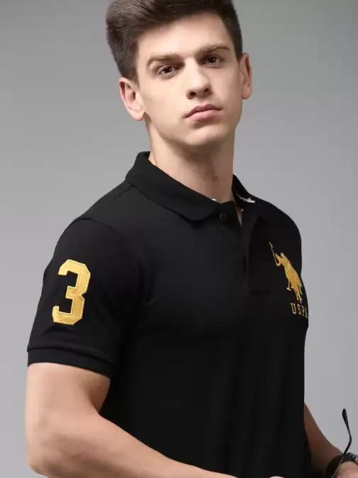 Men Polo Collar Slim Fit T-shirt - image 5
