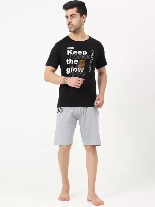 Men Printed Night suit - image 5