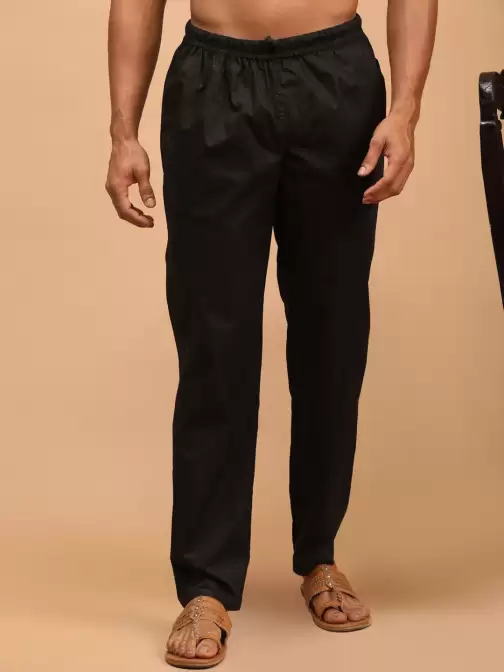 Men Solid Cotton Pyjama - image 5