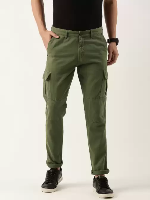Men Cotton Slim Fit Cargos - image 5