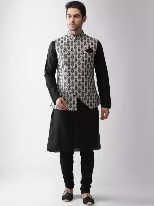 Men Nehru Jacket Kurta Set - image 5