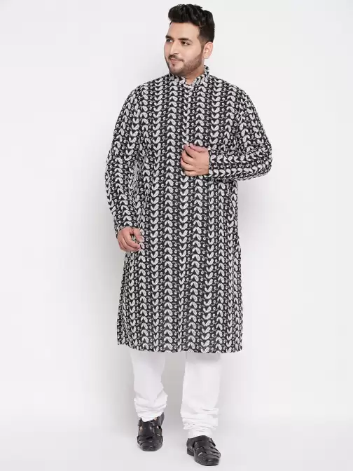 Men Printed Kurta with Pyjamas - image 5