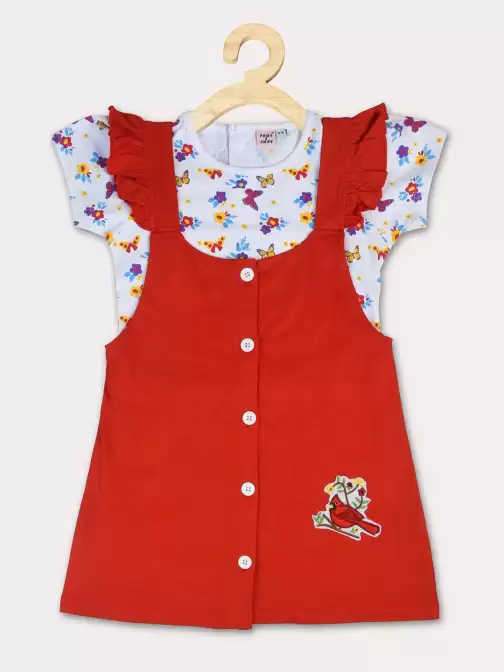 Girls Pinafore Mini Dress - image 5