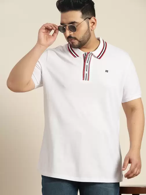 Plus Size Polo Collar T-shirt - image 5
