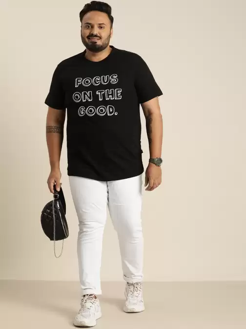 Men Plus Size Printed T-shirt - image 5