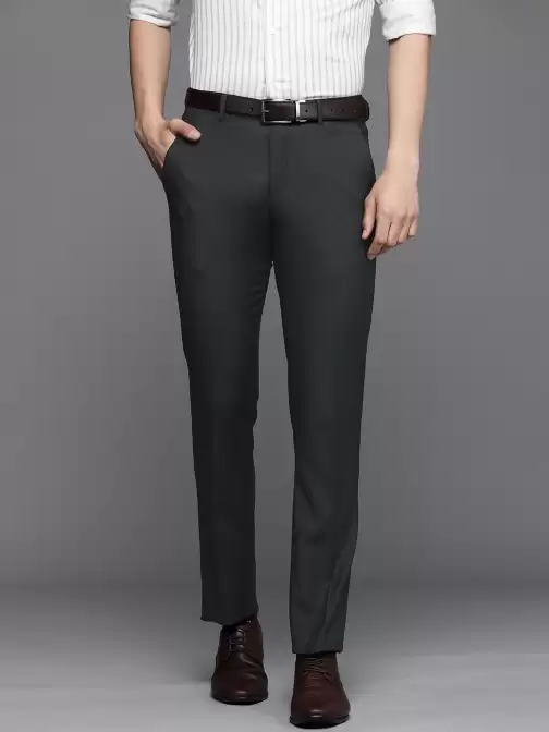 Men Slim Fit Formal Trousers - image 5