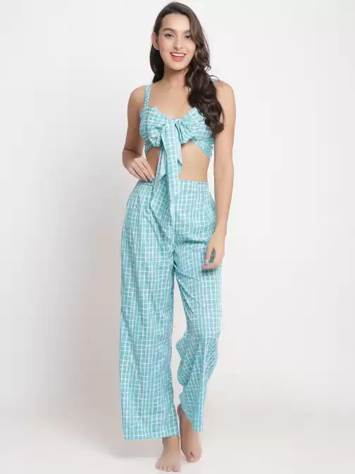 Women Checked Cover Up Set - image 5