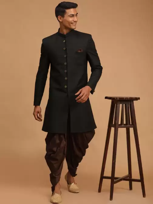 Men Solid  Sherwani - image 5