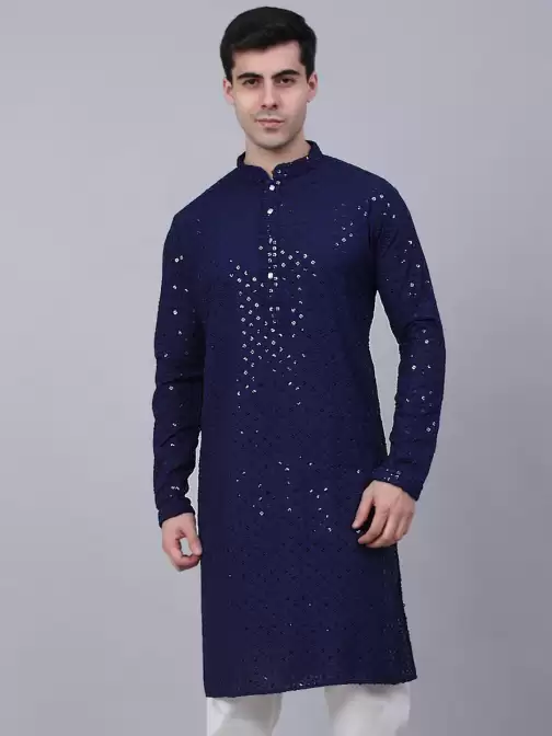 Men Ethnic Motifs Cotton Kurta - image 5