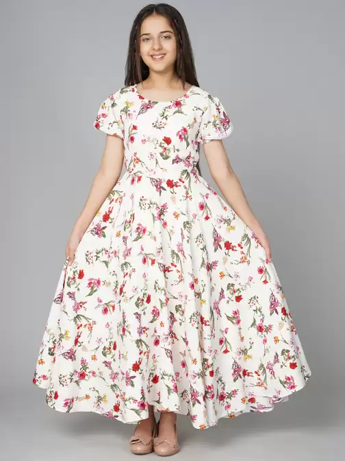 Floral Printed Maxi Dress - image 5