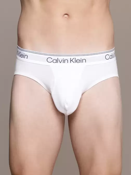 Men Solid Knitted Basic Briefs - image 5