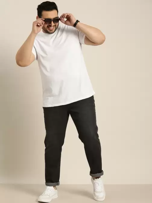 Men Plus Size Tapered Jeans - image 5