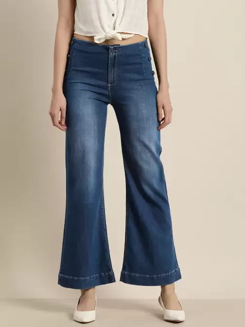 Women Wide Leg Jeans - image 5