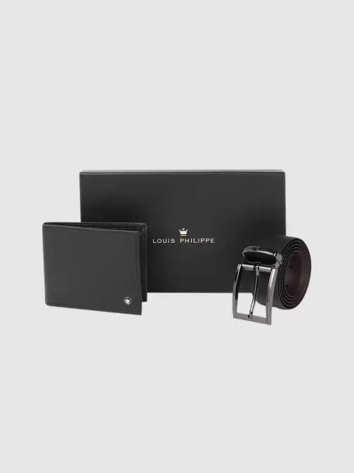Men Leather Wallet & Belt Set - image 5