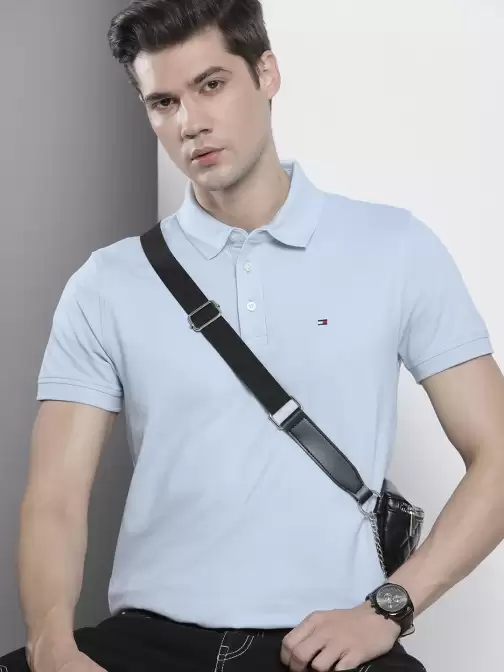 Polo Collar Slim Fit T-shirt - image 5