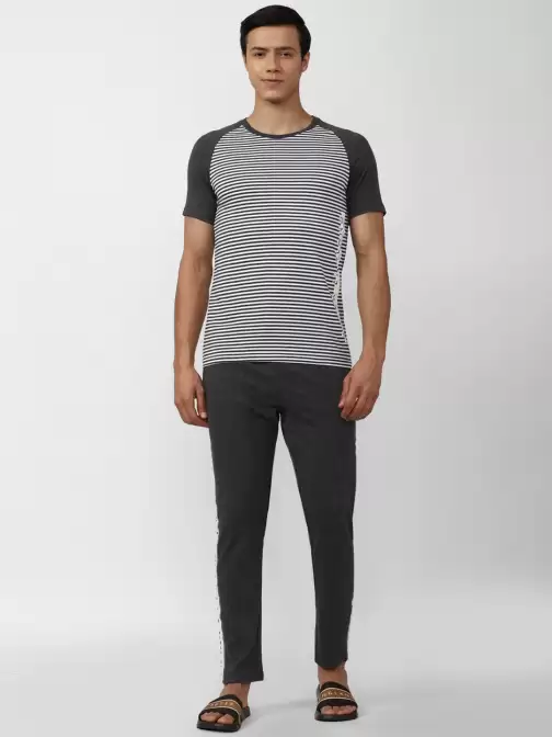 Men Striped Night suit - image 5
