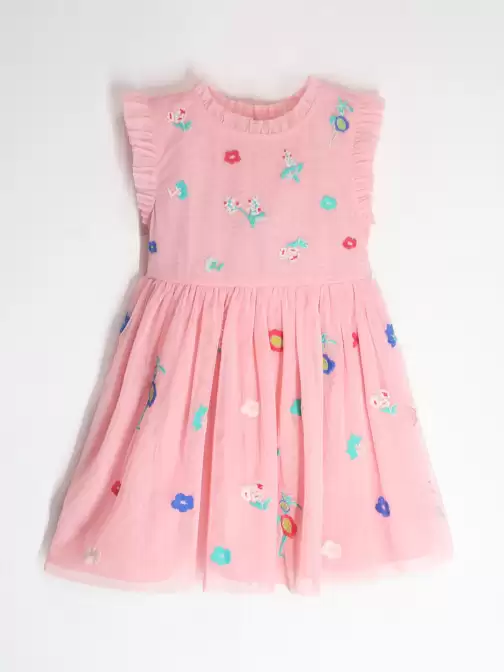 Girls Cotton Fit & Flare Dress - image 5