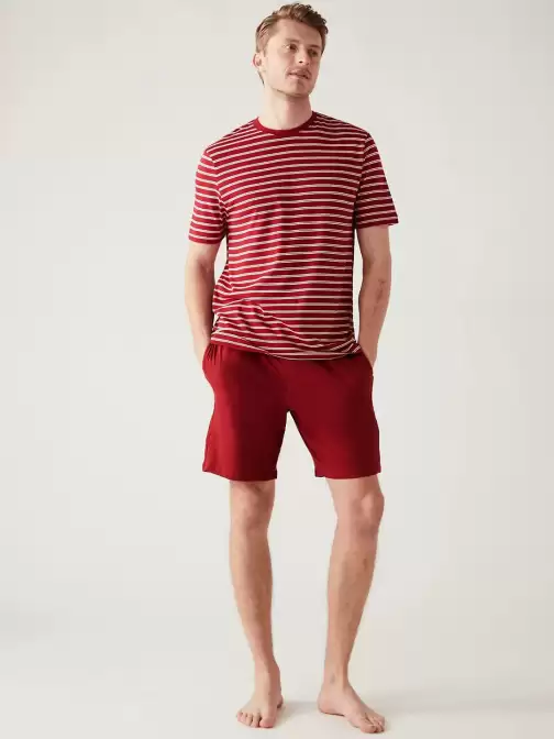 Men Striped Night suit - image 5