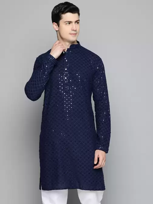 Men Ethnic Motifs Cotton Kurta - image 5