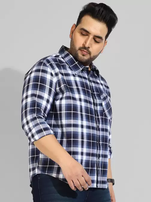 Men Plus Size Cotton Shirt - image 5