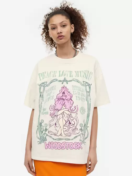 Women Oversized Print T-Shirt - image 5