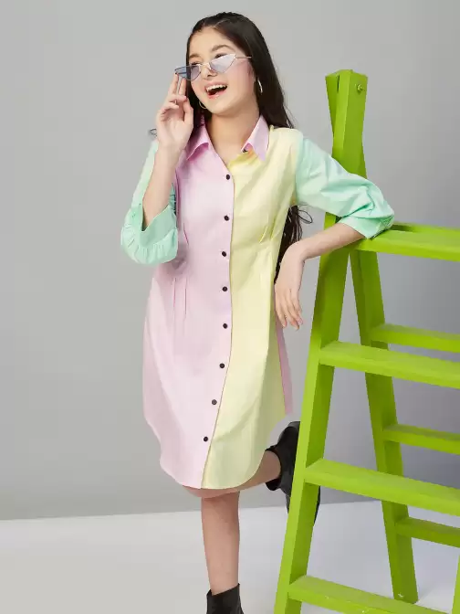 Puffed Sleeve Cotton Dress - image 5