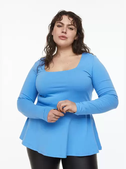Women Plus Size Peplum Top - image 5