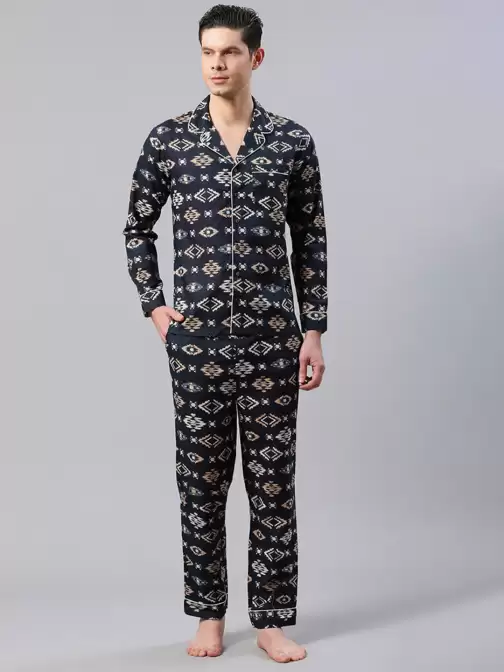 Men Printed Night Suit - image 5