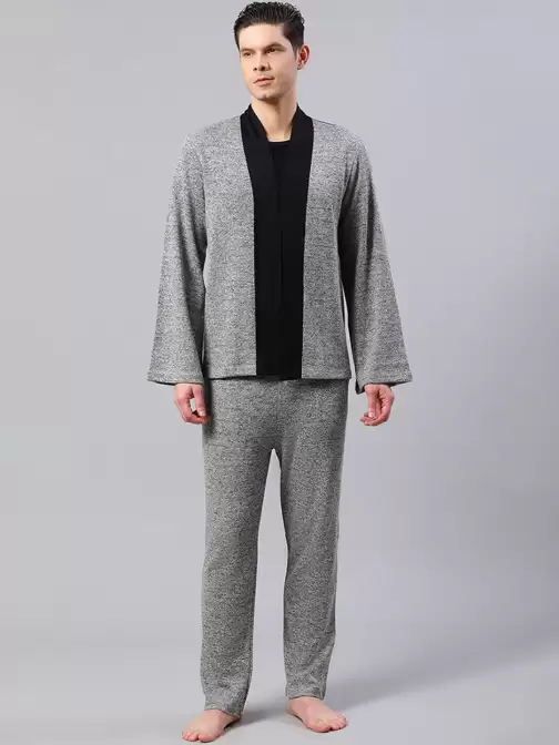 Men V Neck Night Suit - image 5