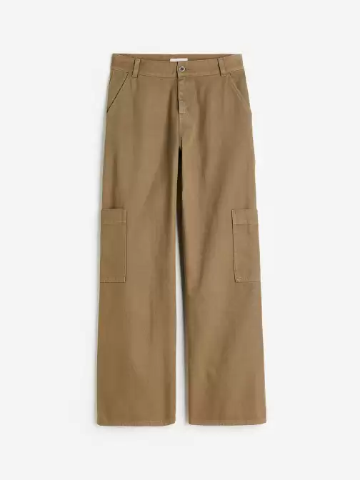 Women Wide Cargo Trousers - image 5