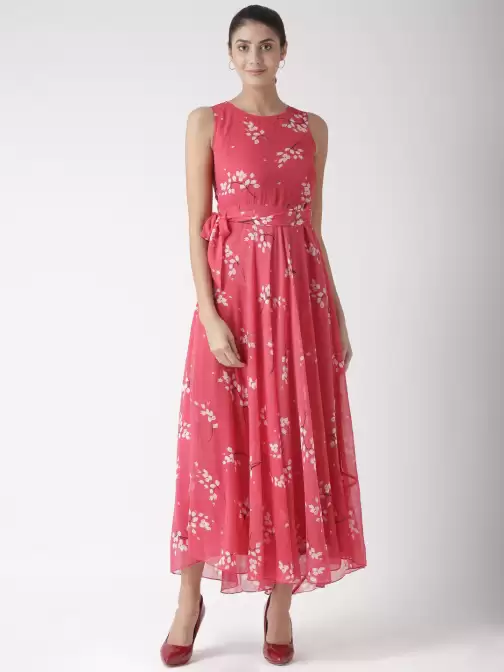 Belted Maxi Empire Dress - image 5