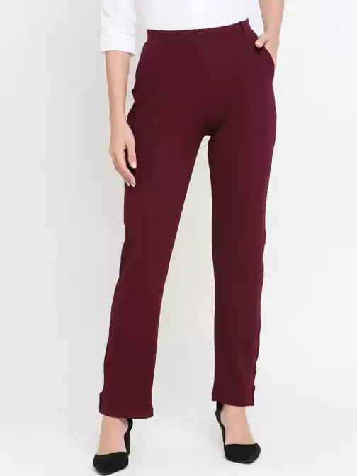 Women Cotton Formal Trousers - image 5