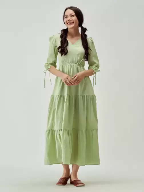 Fit and Flare Midi Dress - image 5
